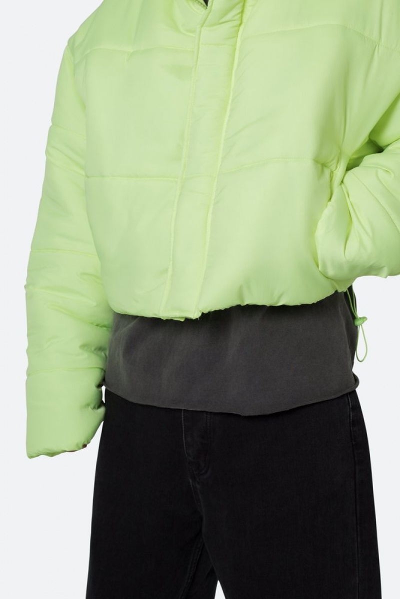 Vestes Mnml Cropped Puffer II Jacket Vert  | XFR-7698432