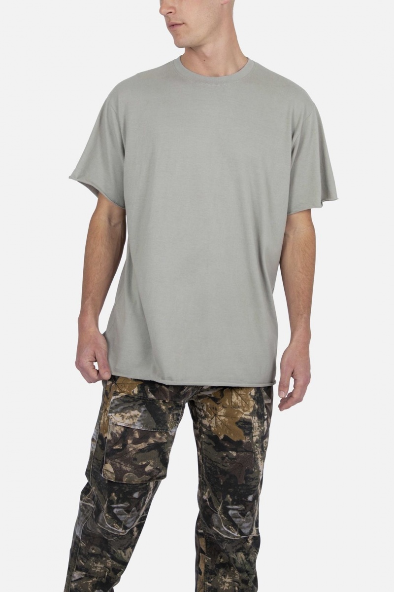 Debardeur Mnml Raw Edge Tee Vert Olive Homme | YGT-1070985