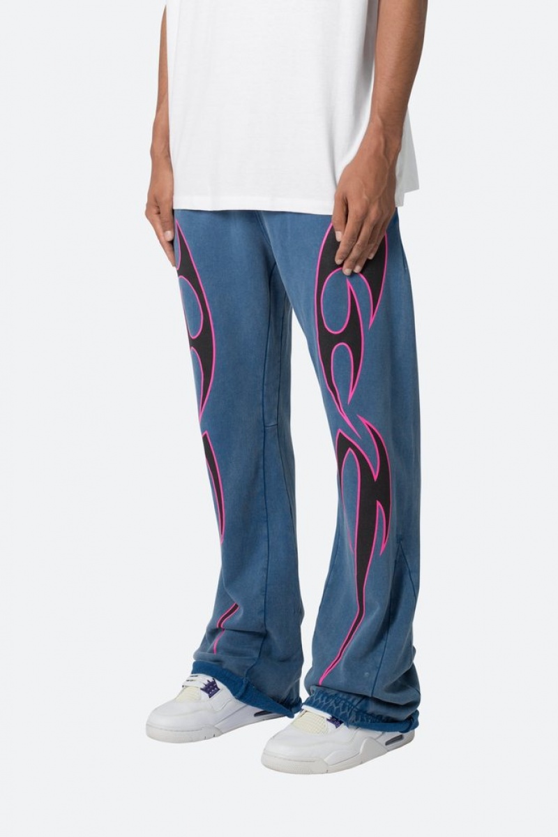 Pantalon Survêtement Mnml Tribal Printed Sweatpants Vintage Cobalt  | SXO-4257949