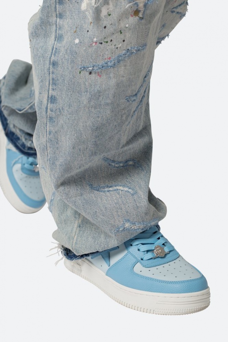 Baggy Denim Mnml Ultra Baggy Paint Denim Bleu  | NEH-2583570