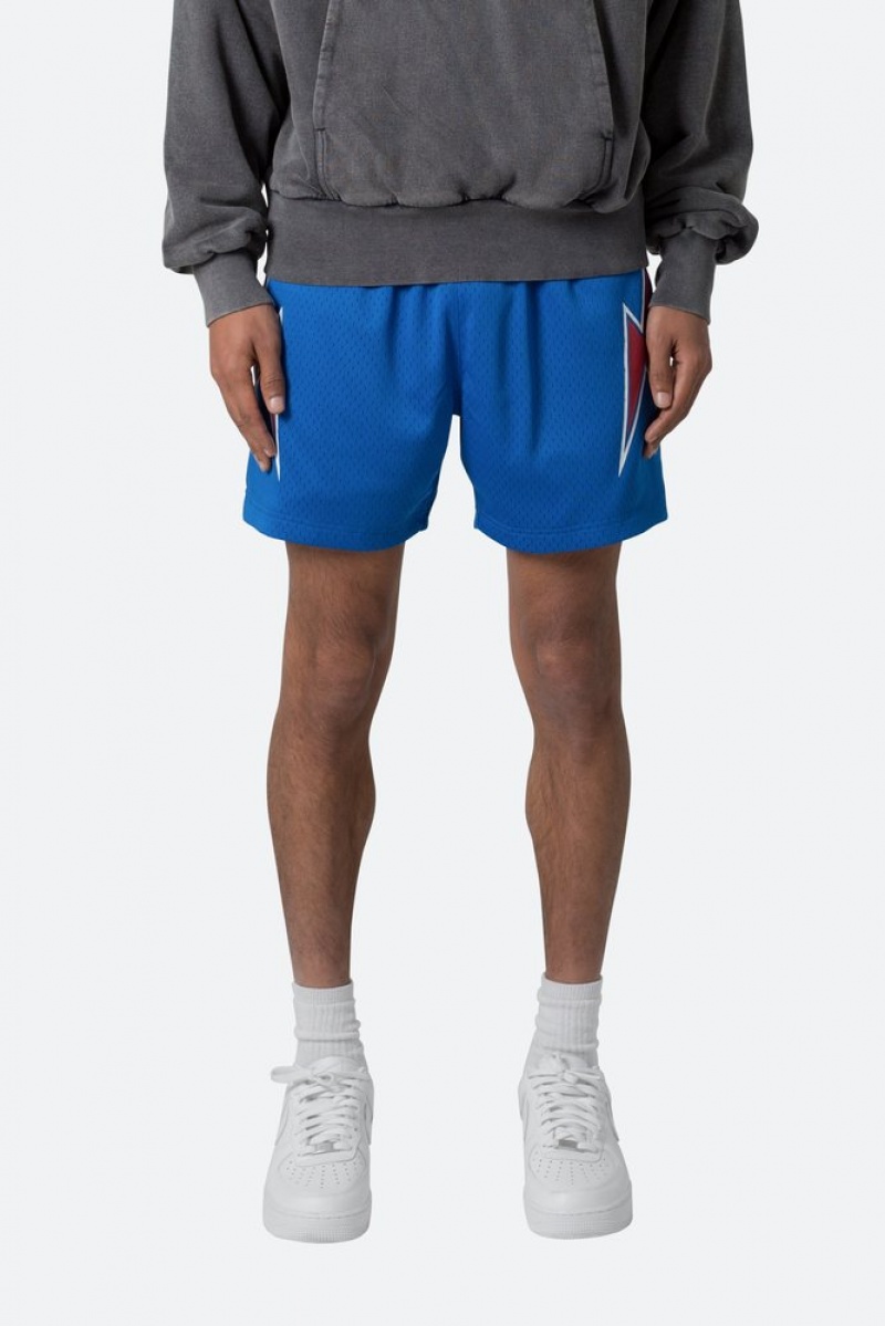 Short Mnml Mesh Basketball Shorts Blue/Red  | RZQ-8993270