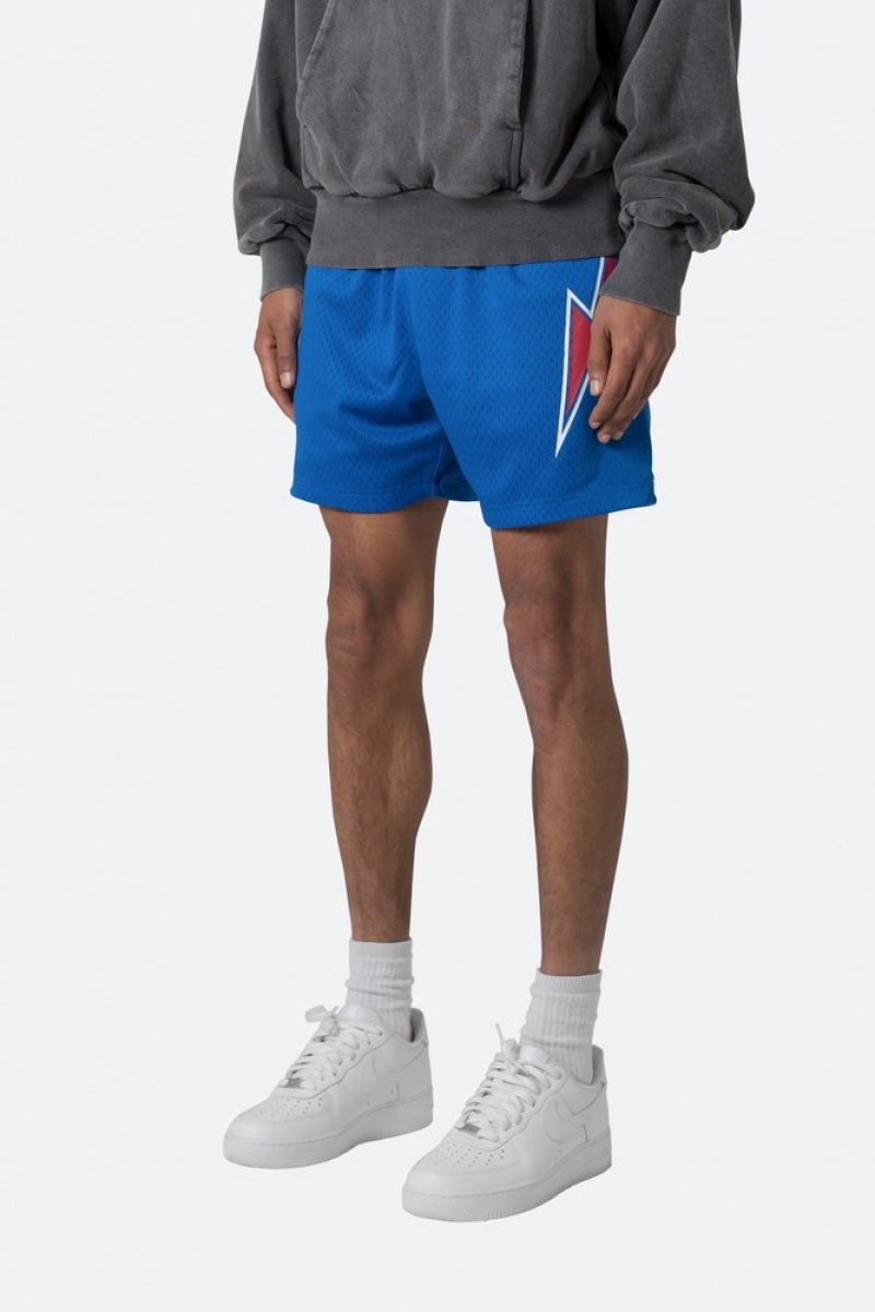 Short Mnml Mesh Basketball Shorts Blue/Red  | RZQ-8993270