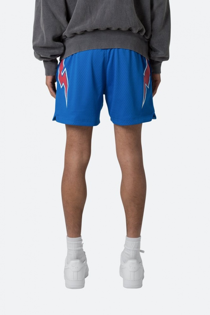 Short Mnml Mesh Basketball Shorts Blue/Red  | RZQ-8993270