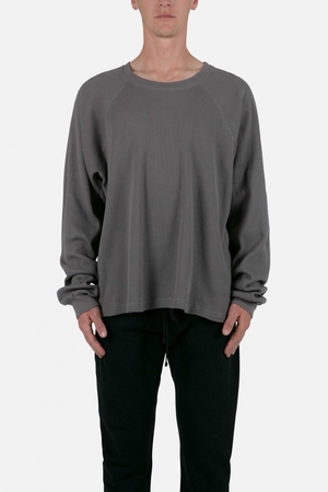 Long Sleeve Tees Mnml Heavy Thermal L/S Tee Grise  | RCN-3587019