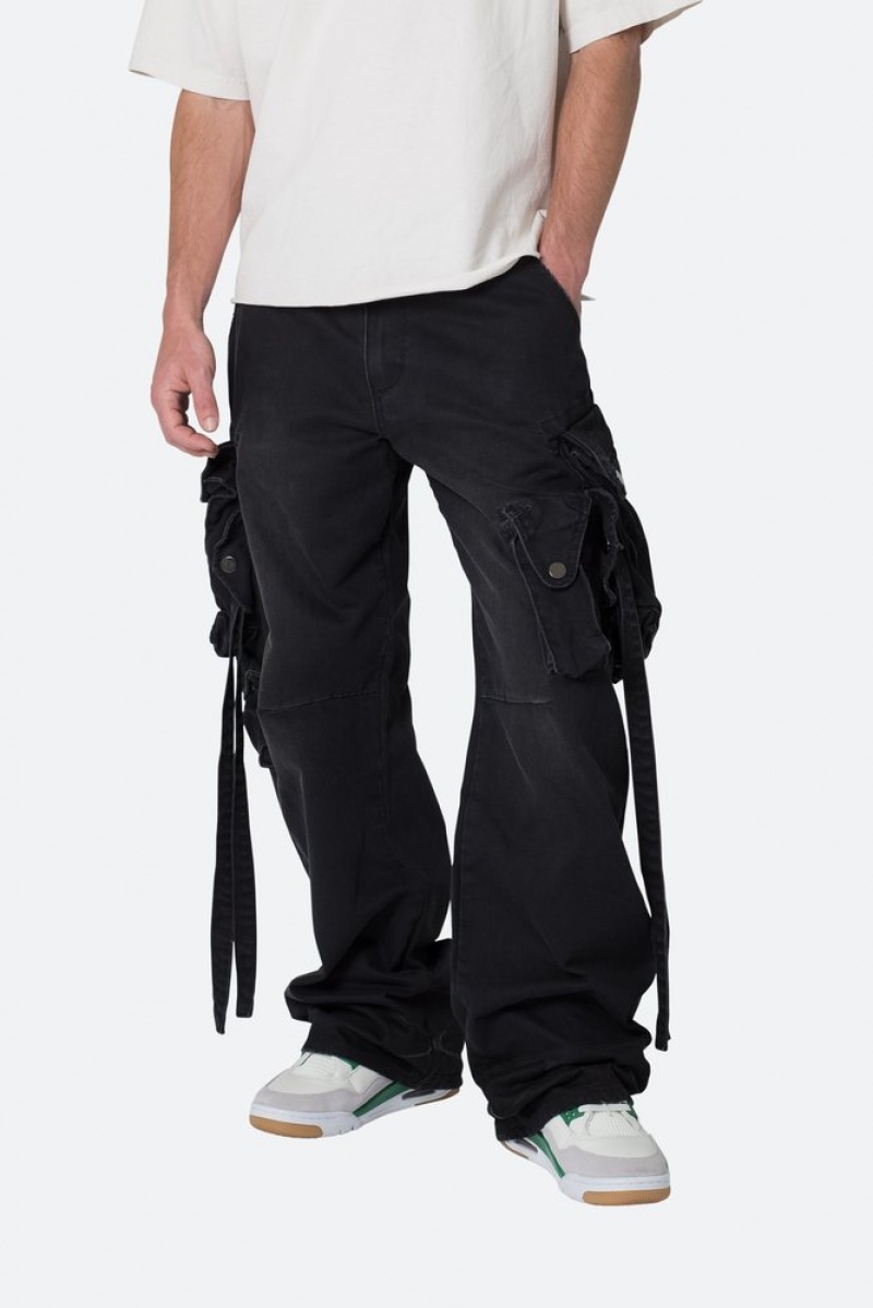 Cargos Mnml Strapped Multi Cargo Pants Noir  | BMV-7541725