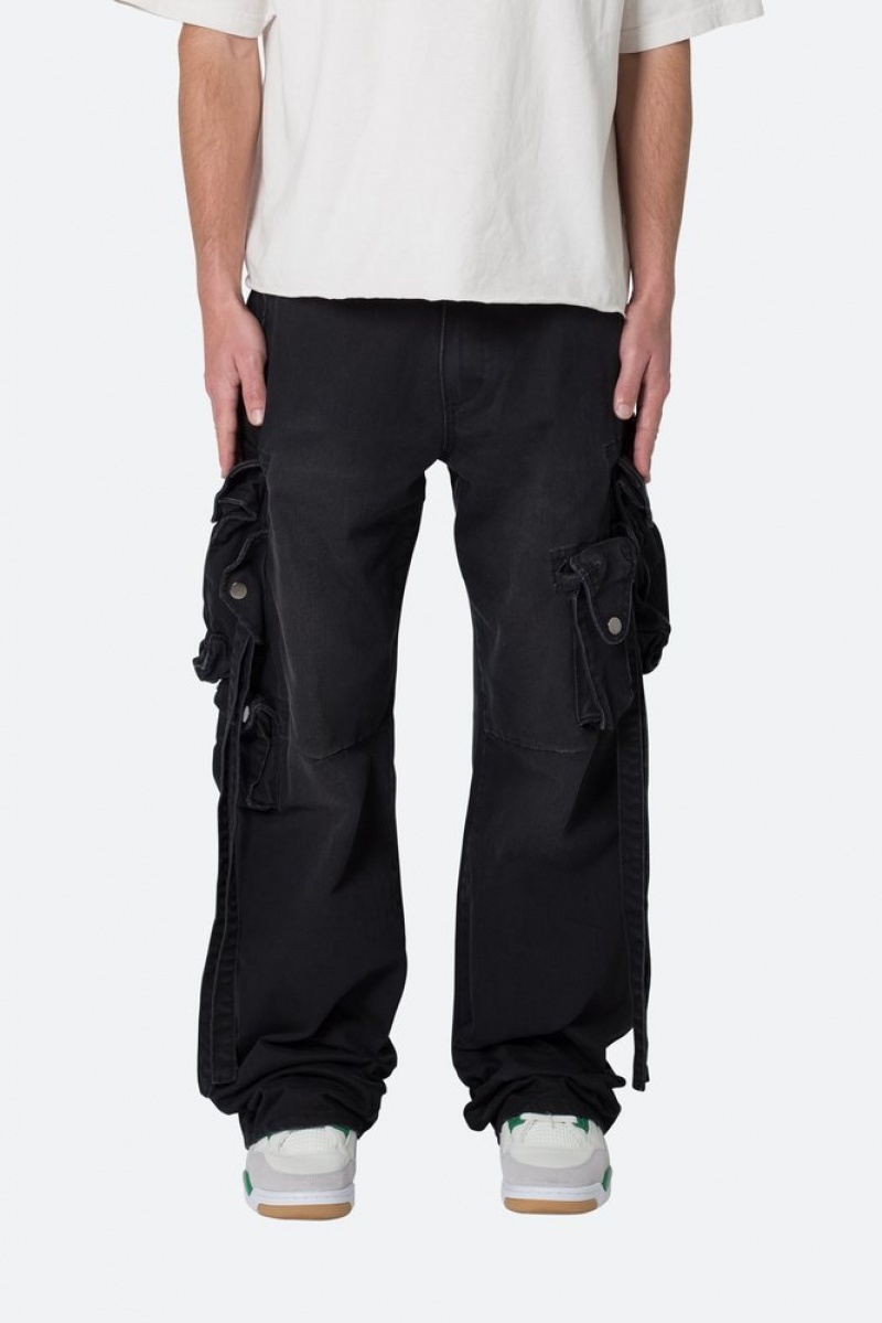 Cargos Mnml Strapped Multi Cargo Pants Noir  | BMV-7541725