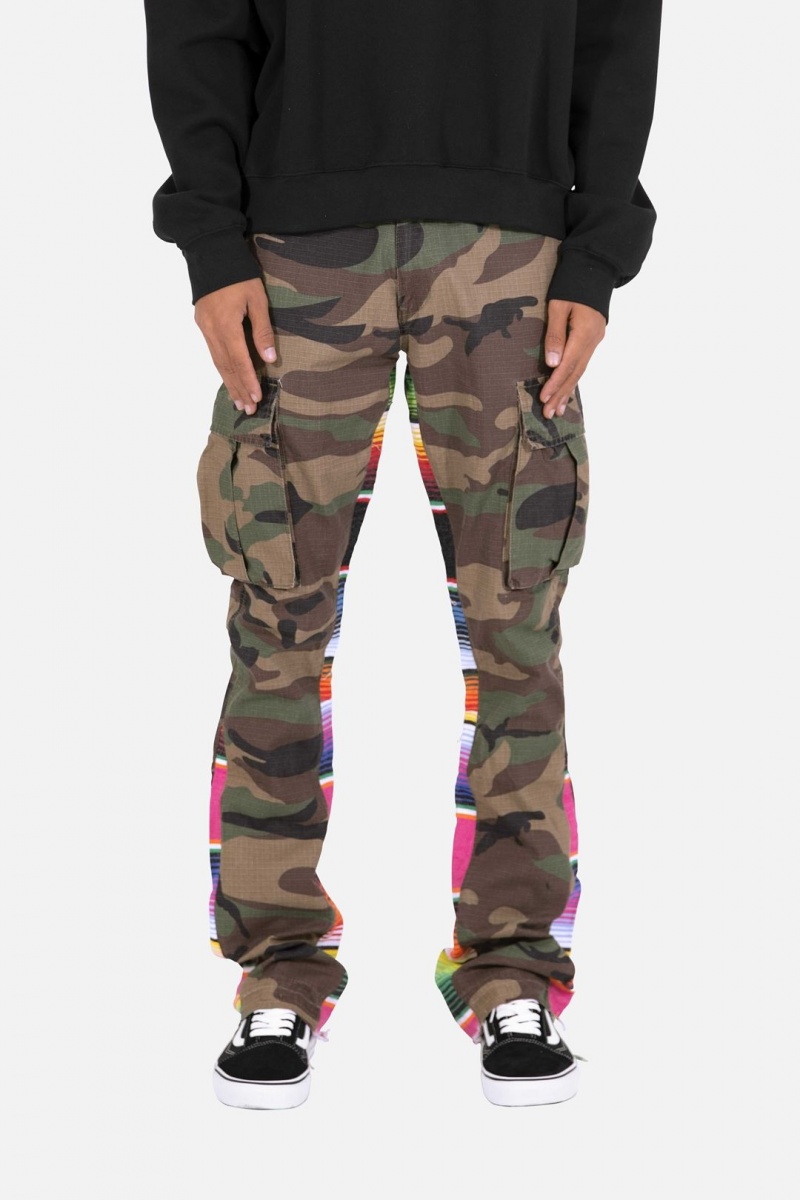 Cargos Mnml Serape Bootcut Cargo Pants Camouflage Homme | OWX-9940645