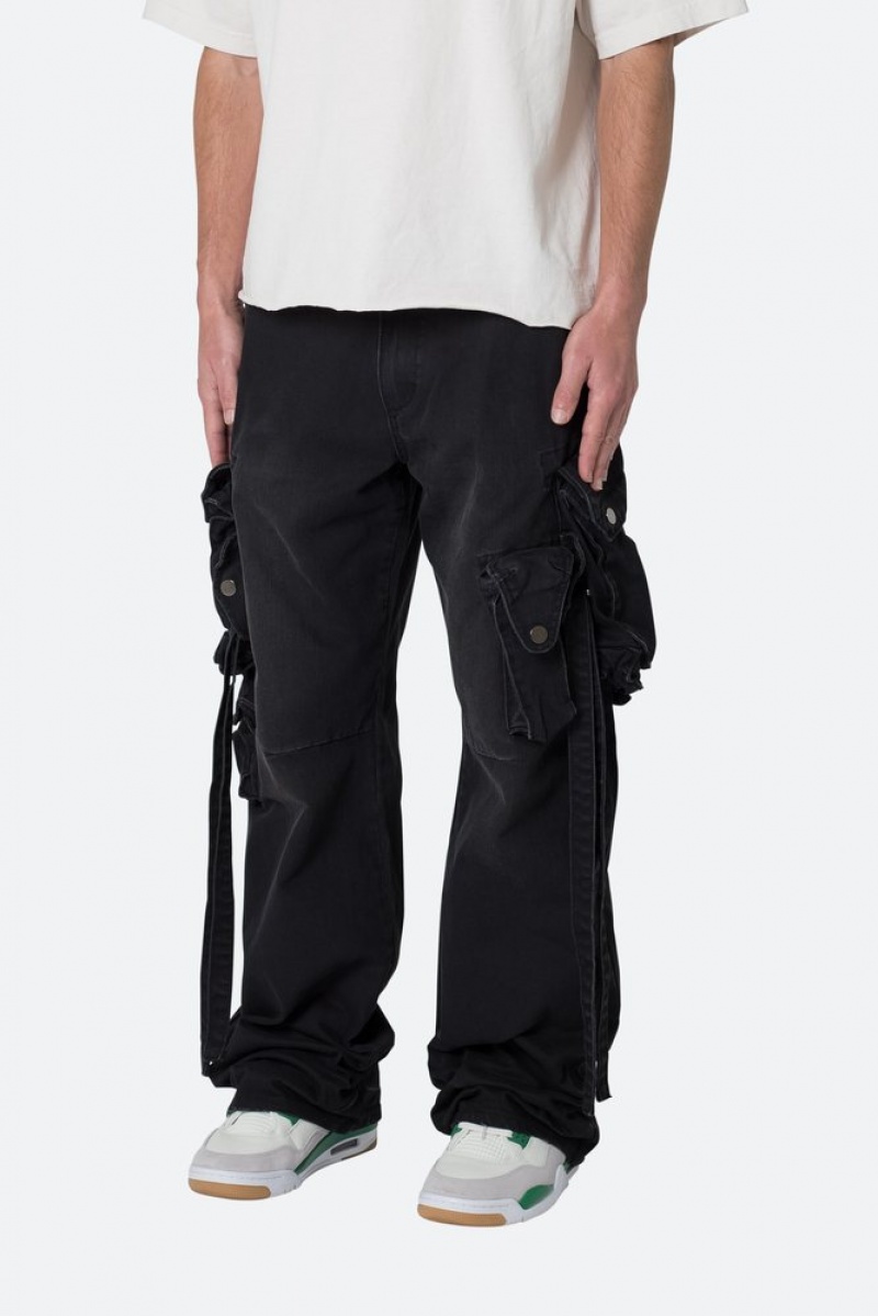 Cargos Mnml Strapped Multi Cargo Pants Noir  | BMV-7541725