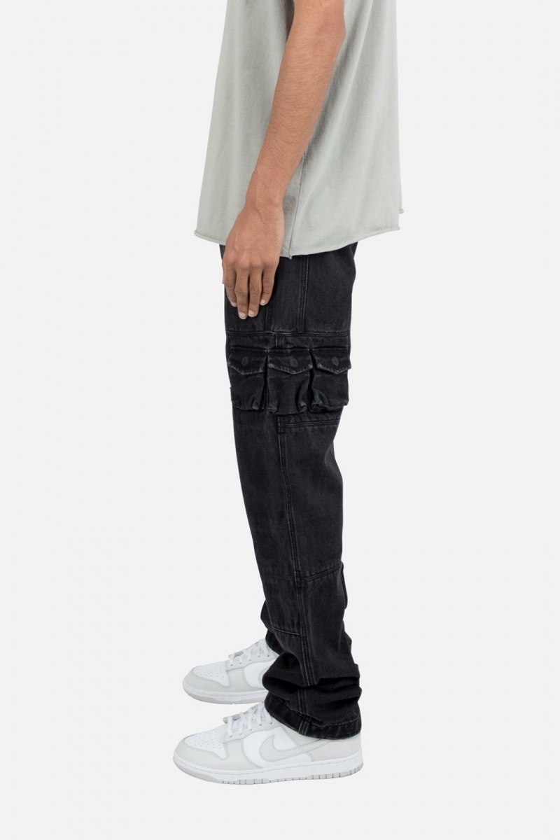 Baggy Denim Mnml V244 Cargo II Baggy Denim Noir Homme | ZDJ-7653022