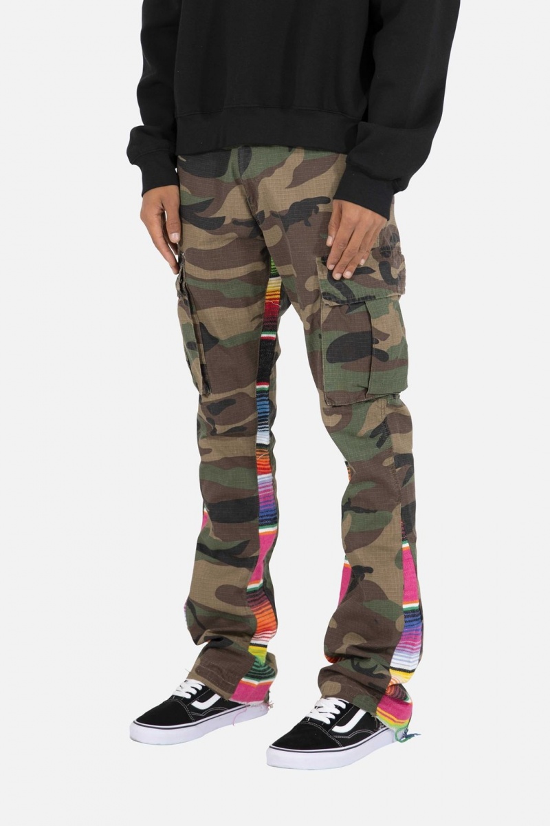 Cargos Mnml Serape Bootcut Cargo Pants Camouflage Homme | OWX-9940645