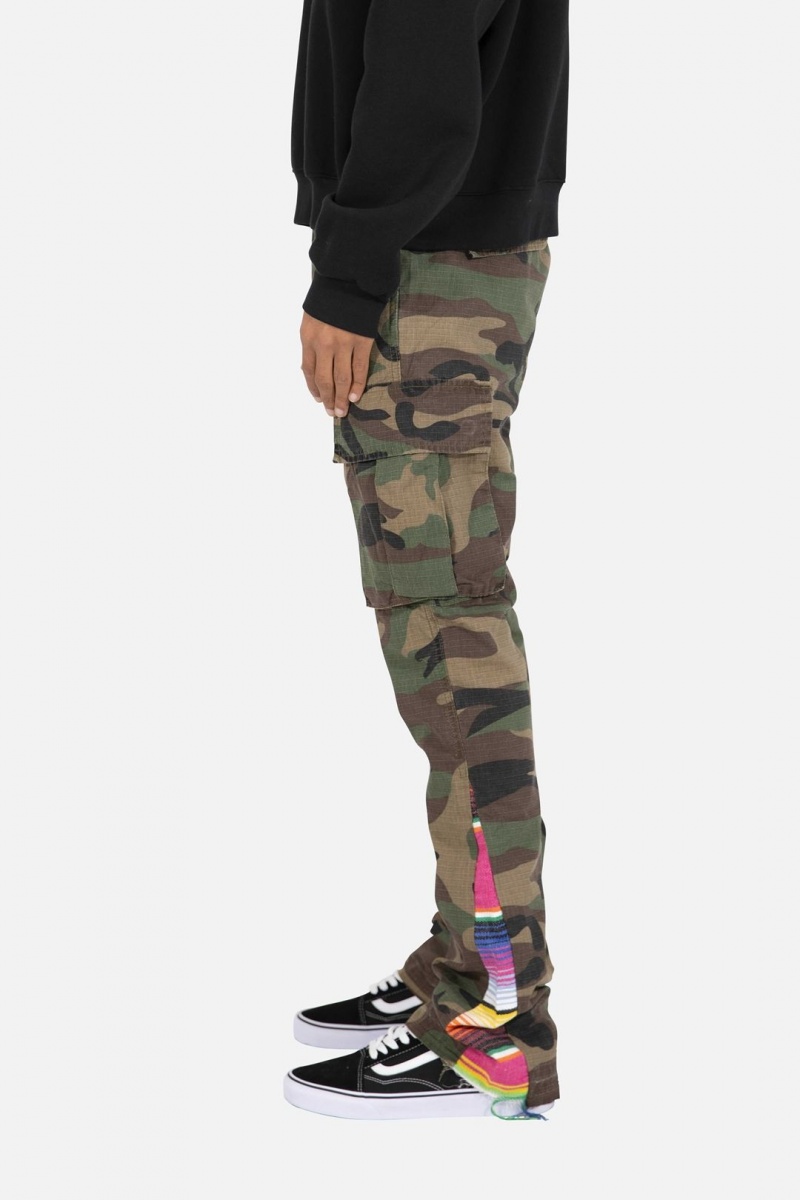 Cargos Mnml Serape Bootcut Cargo Pants Camouflage Homme | OWX-9940645