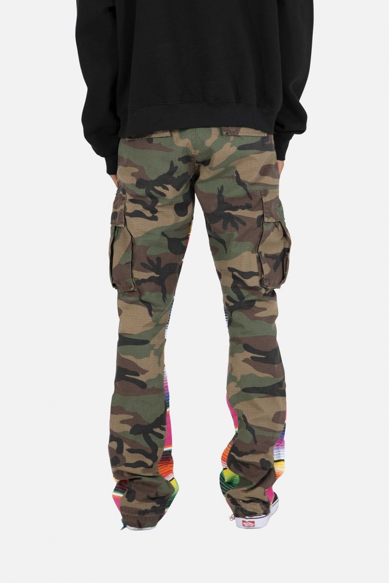 Cargos Mnml Serape Bootcut Cargo Pants Camouflage Homme | OWX-9940645