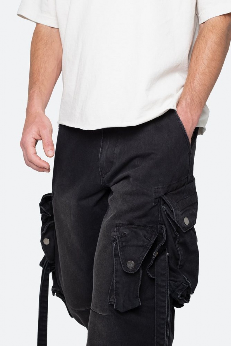 Cargos Mnml Strapped Multi Cargo Pants Noir  | BMV-7541725