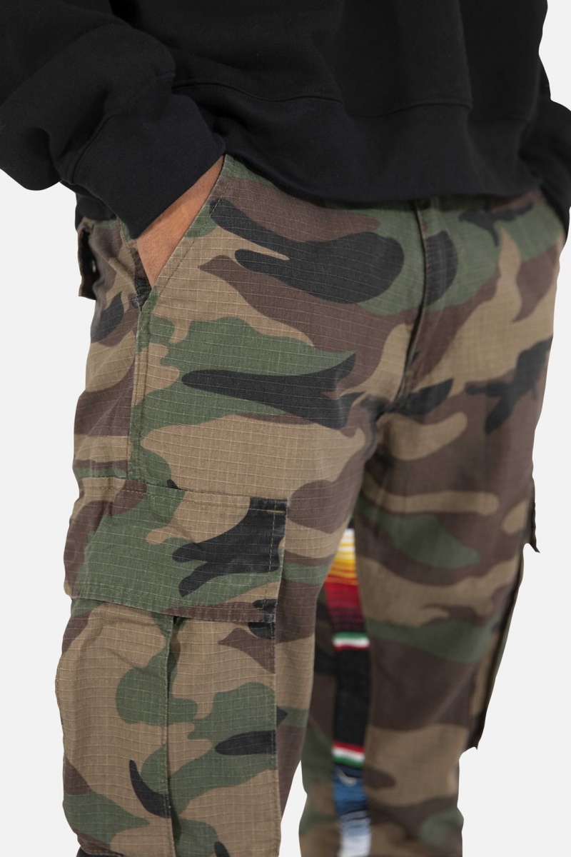 Cargos Mnml Serape Bootcut Cargo Pants Camouflage Homme | OWX-9940645