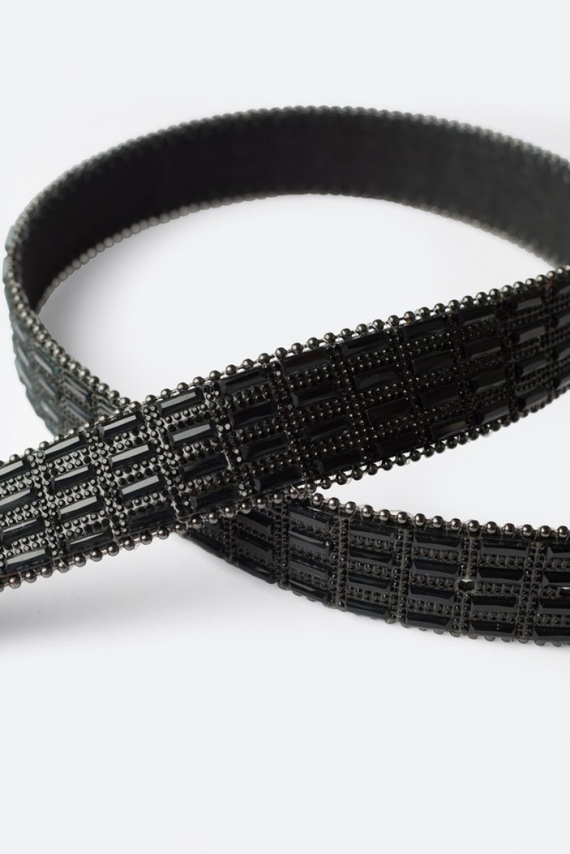 Ceintures Mnml Mirrored Studded Belt Noir  | WCJ-5571747