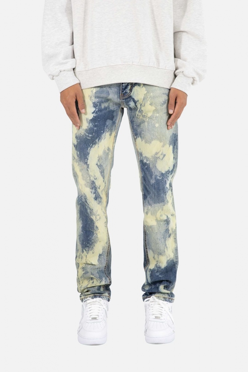 Straight Denim Mnml D109 Acid Droit Denim Bleu Homme | ZQH-2775225