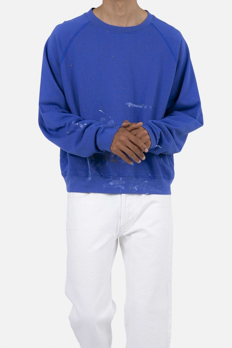 Sweats Mnml Painter Crewneck Bleu Homme | JOJ-6273520