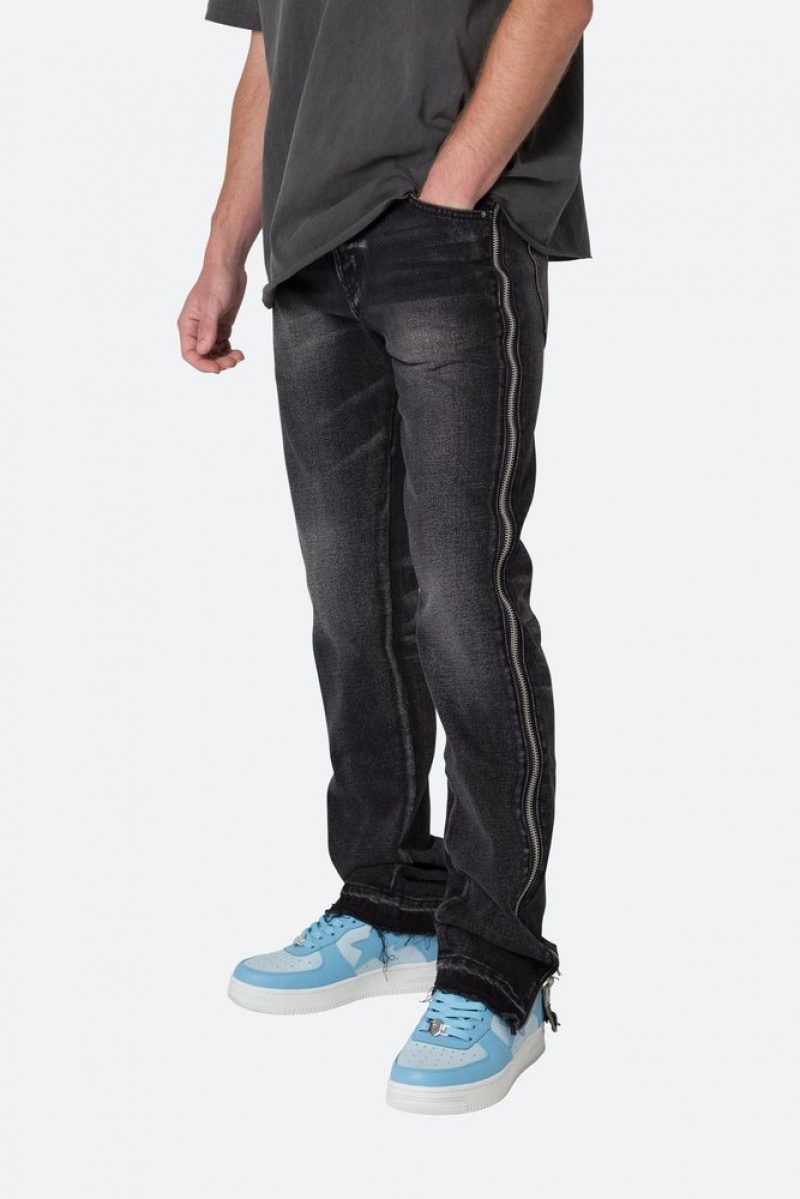 Straight Denim Mnml D558 Droit Stripe Denim Noir  | GQB-4399189