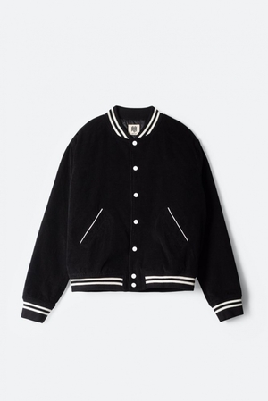 Vestes Mnml Love Thy Neighbour Varsity Jacket Noir  | IJR-2959346