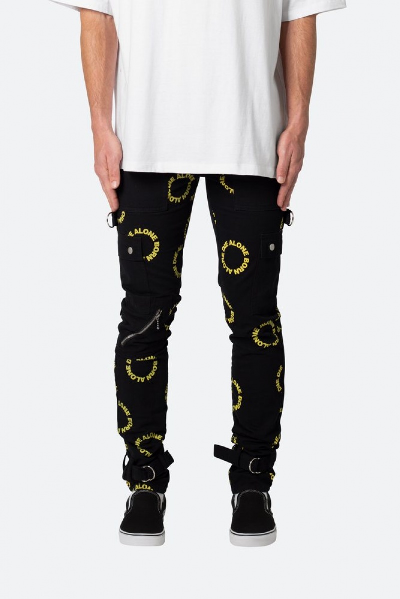 Cargos Mnml M564 Punk Cargo Pants Black/Yellow  | FDY-8565397