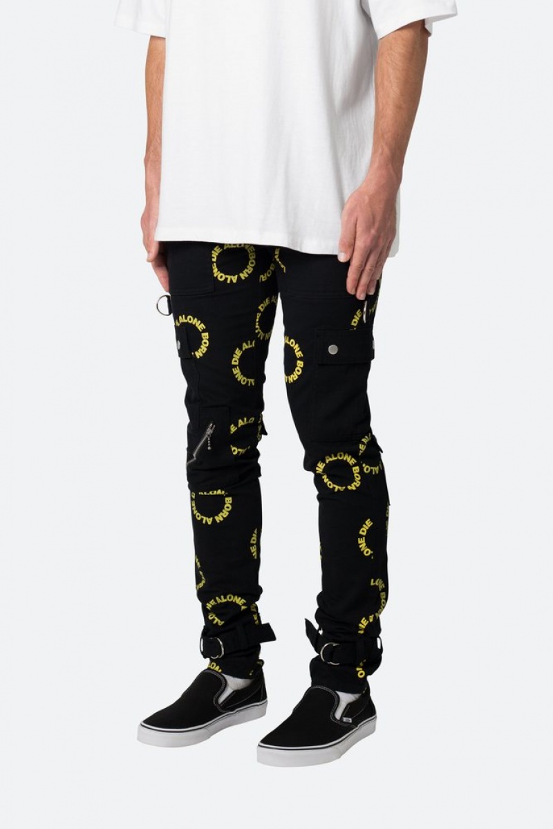 Cargos Mnml M564 Punk Cargo Pants Black/Yellow  | FDY-8565397