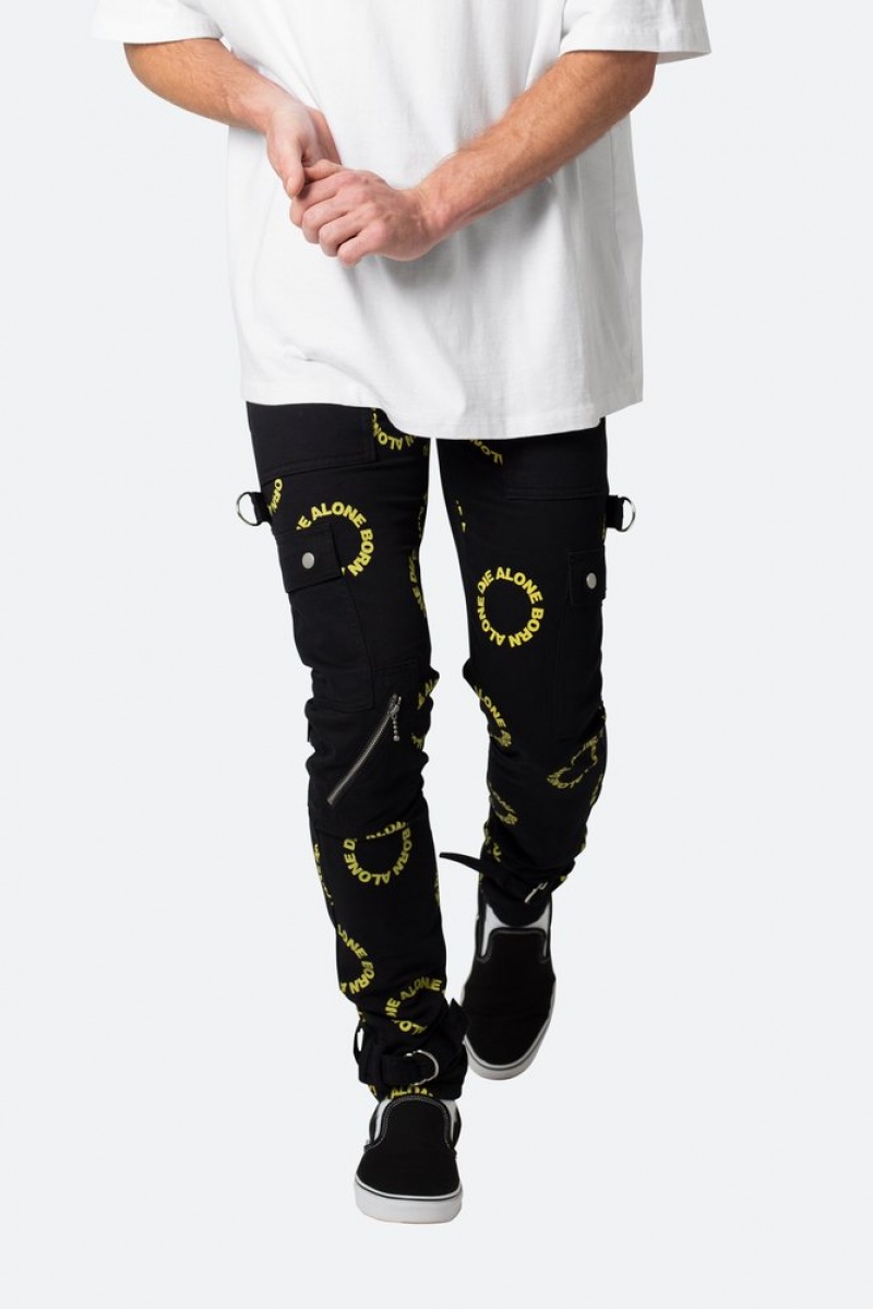 Cargos Mnml M564 Punk Cargo Pants Black/Yellow  | FDY-8565397