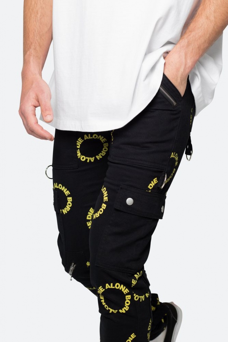 Cargos Mnml M564 Punk Cargo Pants Black/Yellow  | FDY-8565397