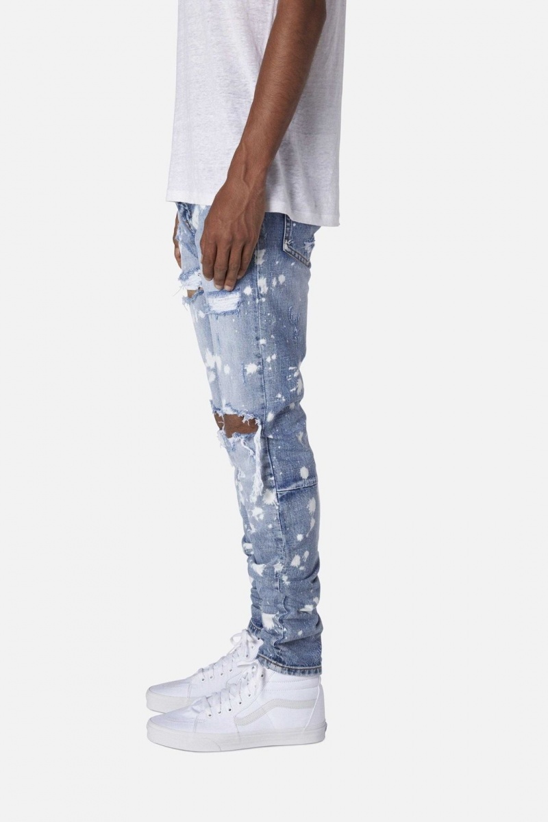 Slim Denim Mnml M1 Splash Slim Denim Bleu Homme | KWA-8133680