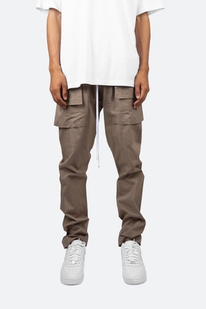 Cargos Mnml Drop Crotch Cargo Pants Stone Homme | IKV-1495710