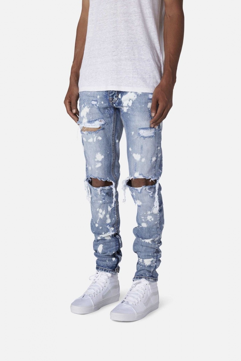 Slim Denim Mnml M1 Splash Slim Denim Bleu Homme | KWA-8133680