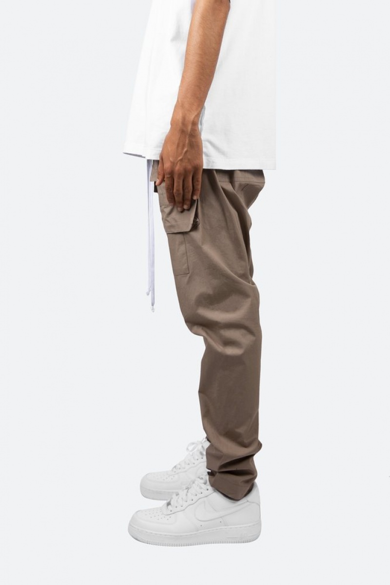 Cargos Mnml Drop Crotch Cargo Pants Stone Homme | IKV-1495710