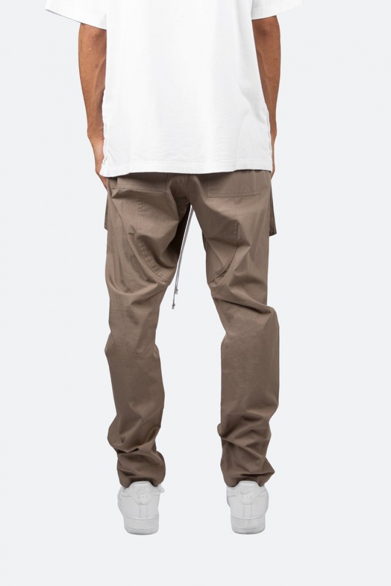 Cargos Mnml Drop Crotch Cargo Pants Stone Homme | IKV-1495710