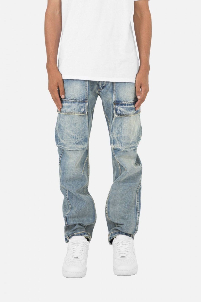 Baggy Denim Mnml V216 Cargo Baggy Denim Bleu Homme | NVP-8576776