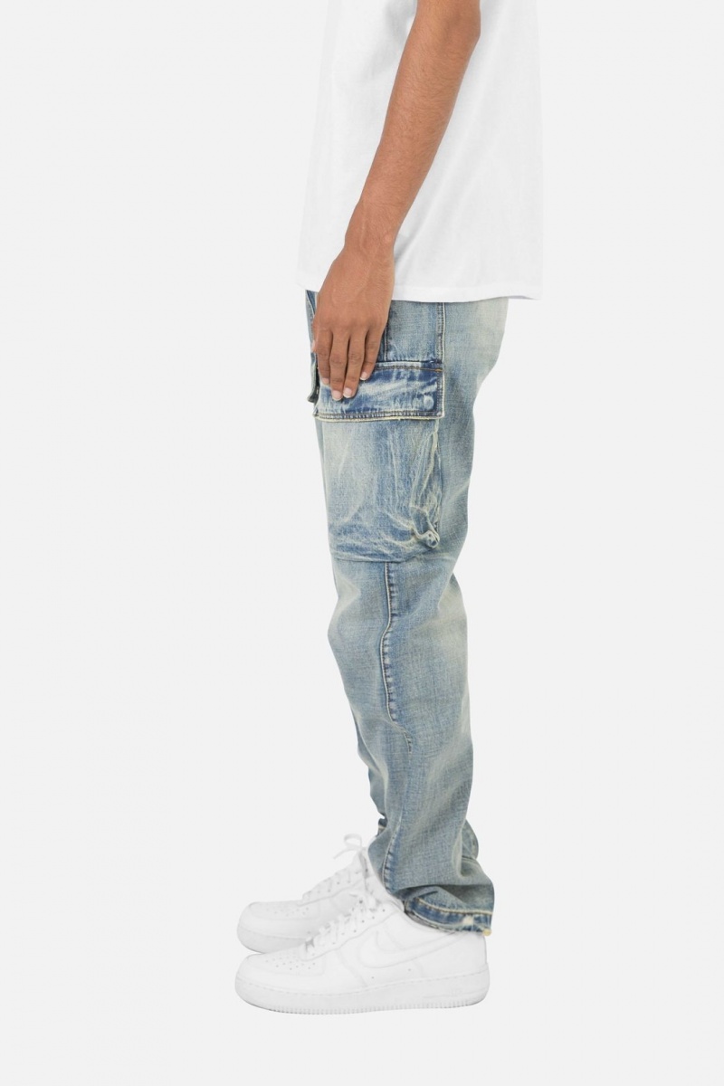 Baggy Denim Mnml V216 Cargo Baggy Denim Bleu Homme | NVP-8576776