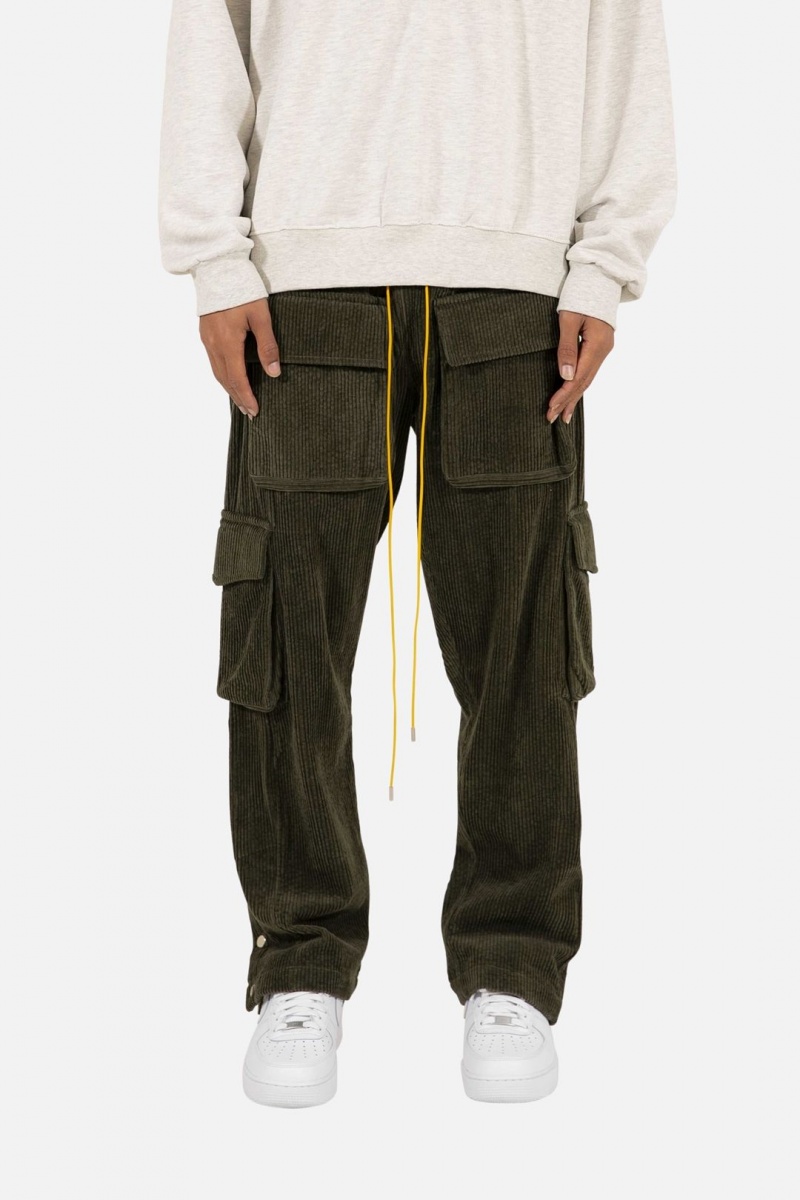 Cargos Mnml Corduroy Snap II Cargo Pants Vert Olive Homme | NEV-9882804