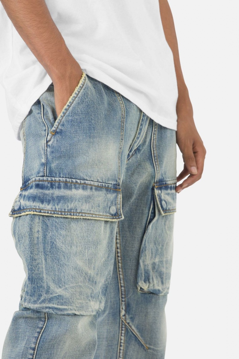 Baggy Denim Mnml V216 Cargo Baggy Denim Bleu Homme | NVP-8576776