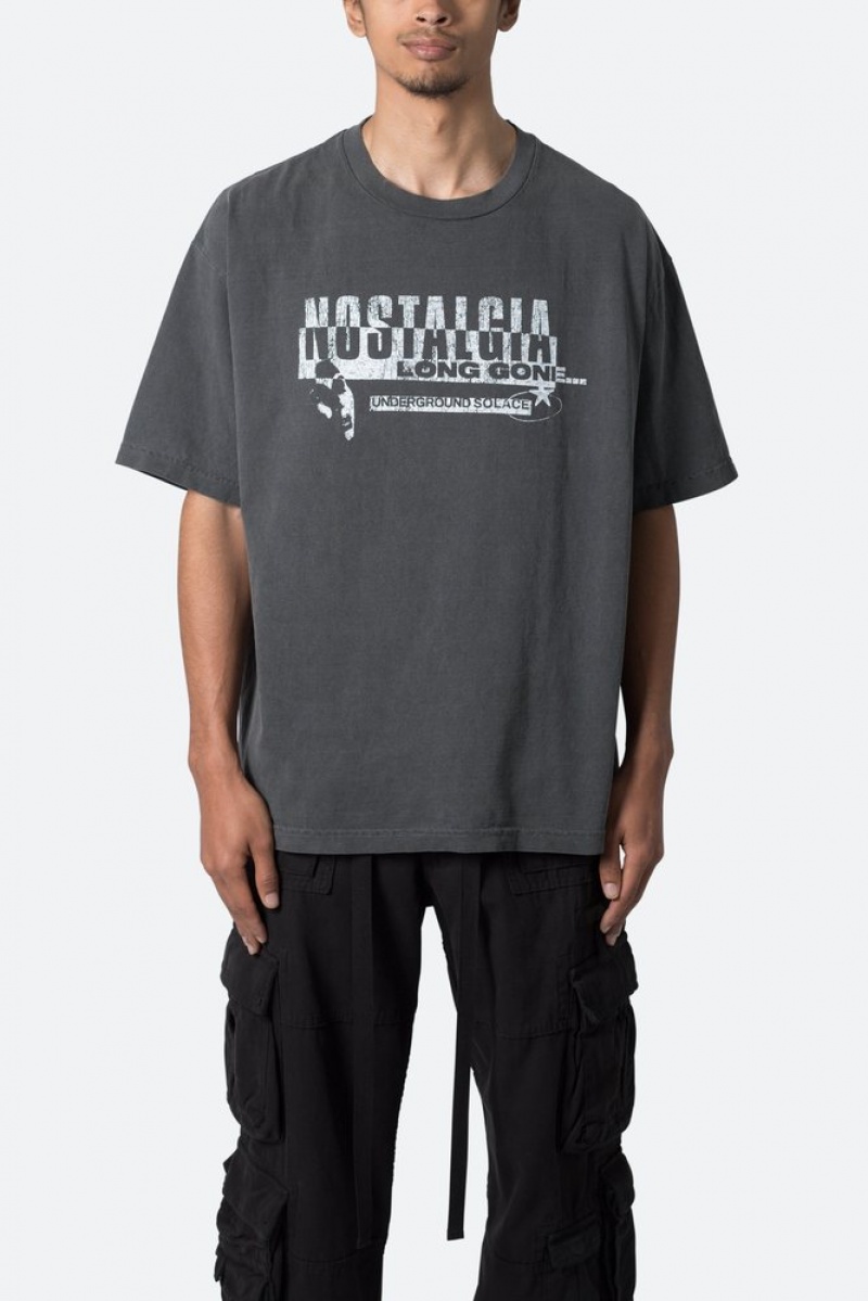 Tees Mnml Nostalgia Tee Noir  | HTW-3082213