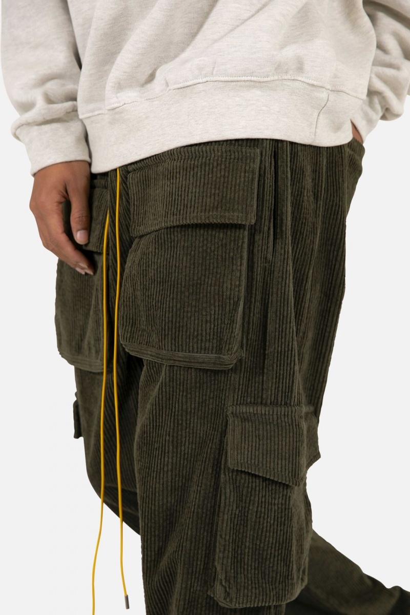 Cargos Mnml Corduroy Snap II Cargo Pants Vert Olive Homme | NEV-9882804