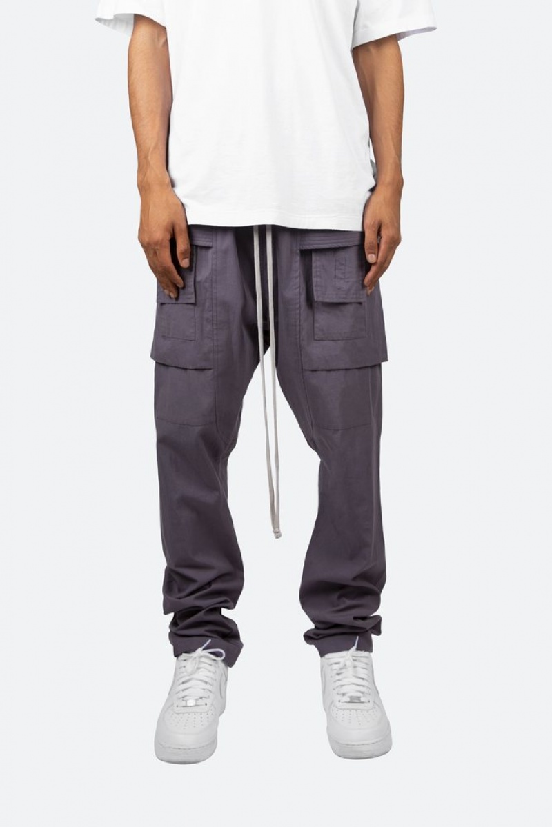 Cargos Mnml Drop Crotch Cargo Pants Grise Homme | HWI-7428897