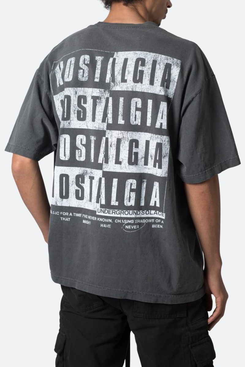 Tees Mnml Nostalgia Tee Noir  | HTW-3082213