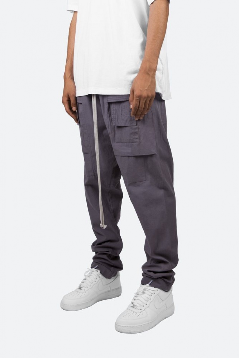 Cargos Mnml Drop Crotch Cargo Pants Grise Homme | HWI-7428897