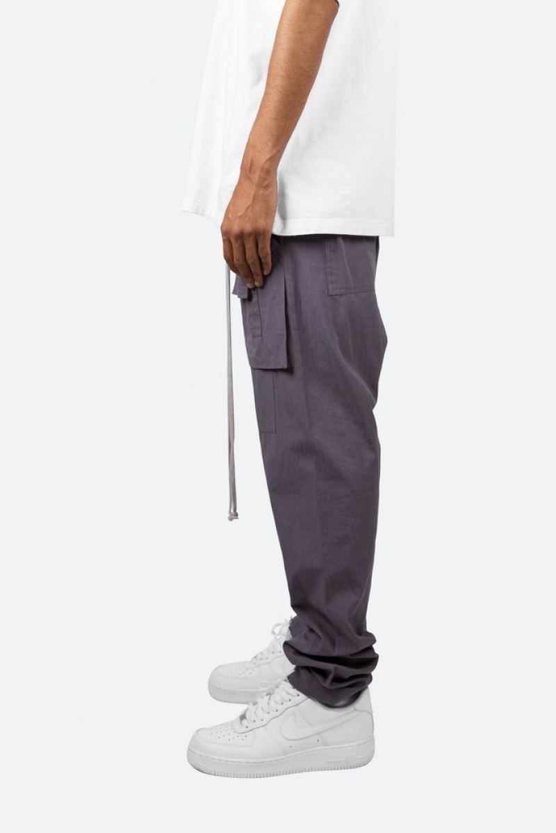 Cargos Mnml Drop Crotch Cargo Pants Grise Homme | HWI-7428897