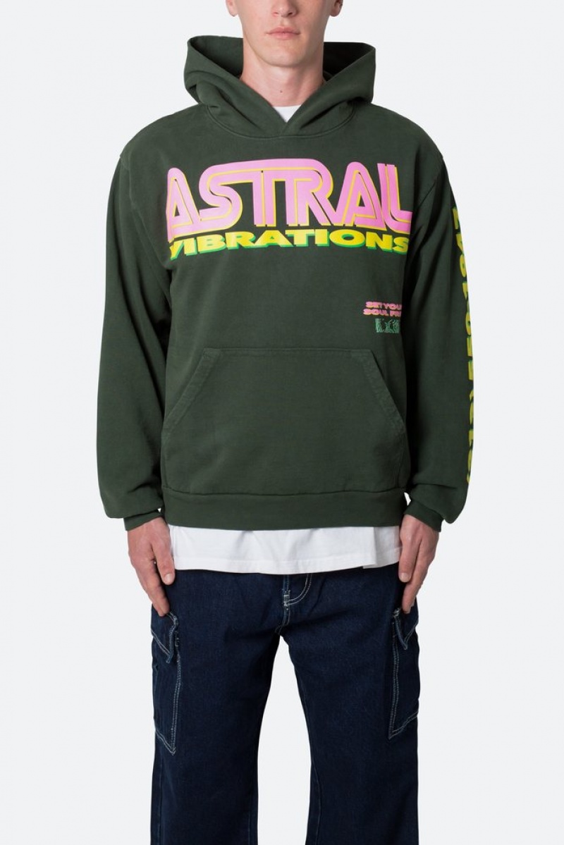 Hoodies Mnml Astral Vibrations Hoodie Ivy  | GJJ-7942912