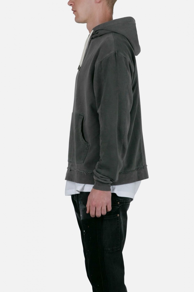 Sweats Mnml Paneled Vintage Hoodie Noir Homme | BFB-1575708