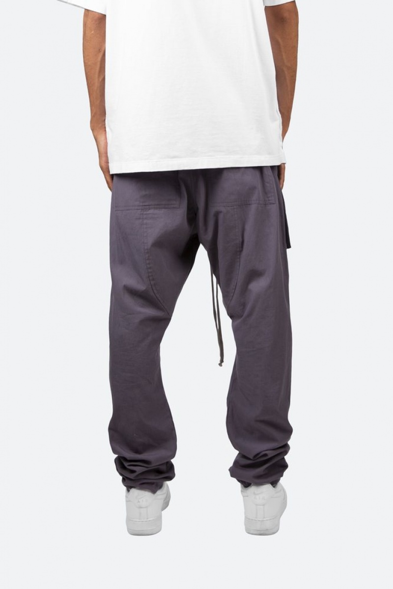 Cargos Mnml Drop Crotch Cargo Pants Grise Homme | HWI-7428897