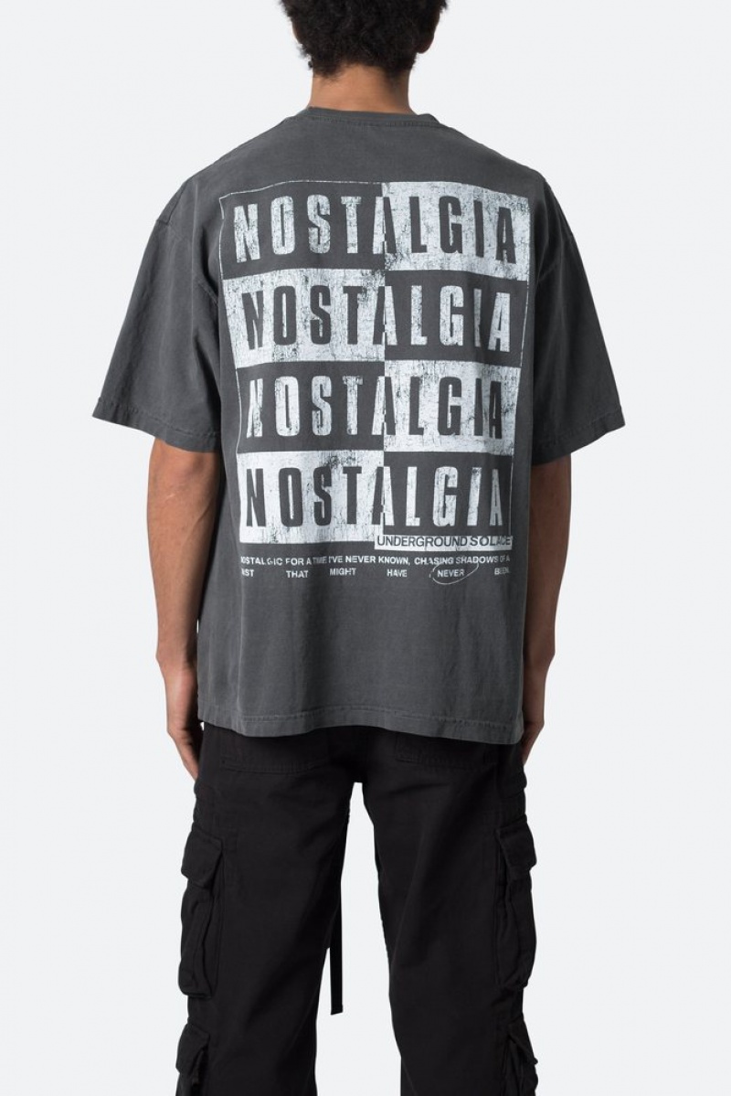 Tees Mnml Nostalgia Tee Noir  | HTW-3082213