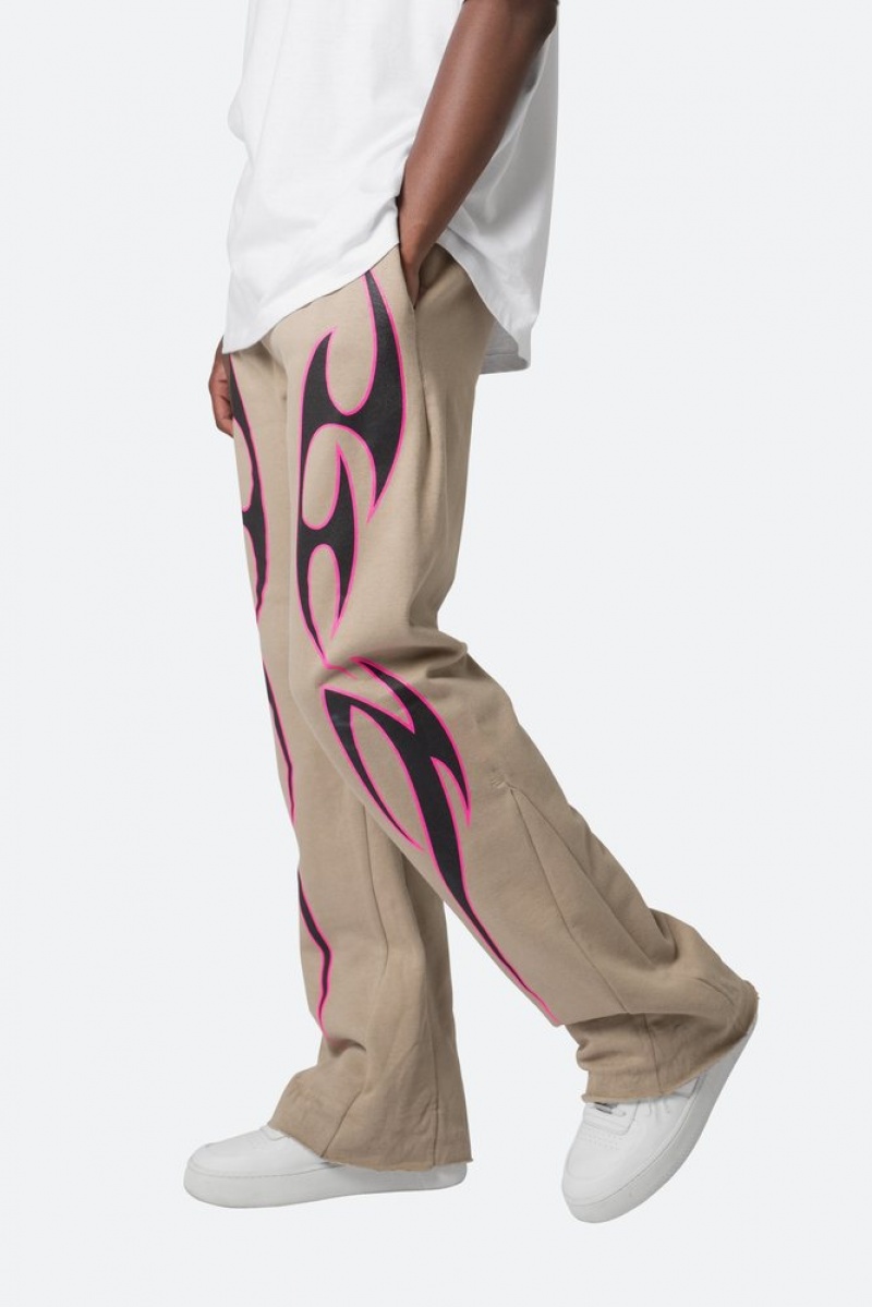 Pantalon Survêtement Mnml Tribal Bootcut Sweatpants Earth  | OCT-6499062