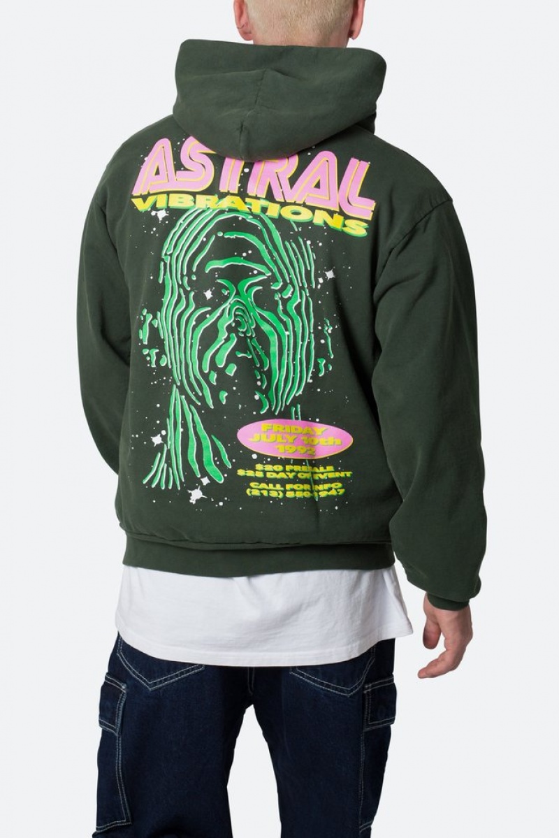 Hoodies Mnml Astral Vibrations Hoodie Ivy  | GJJ-7942912