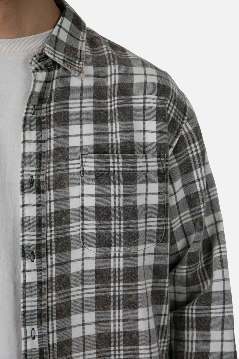 Chemises Mnml Vintage Plaid Shirt Black/Natural  | UYV-0277869