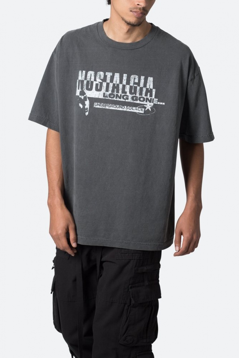 Tees Mnml Nostalgia Tee Noir  | HTW-3082213